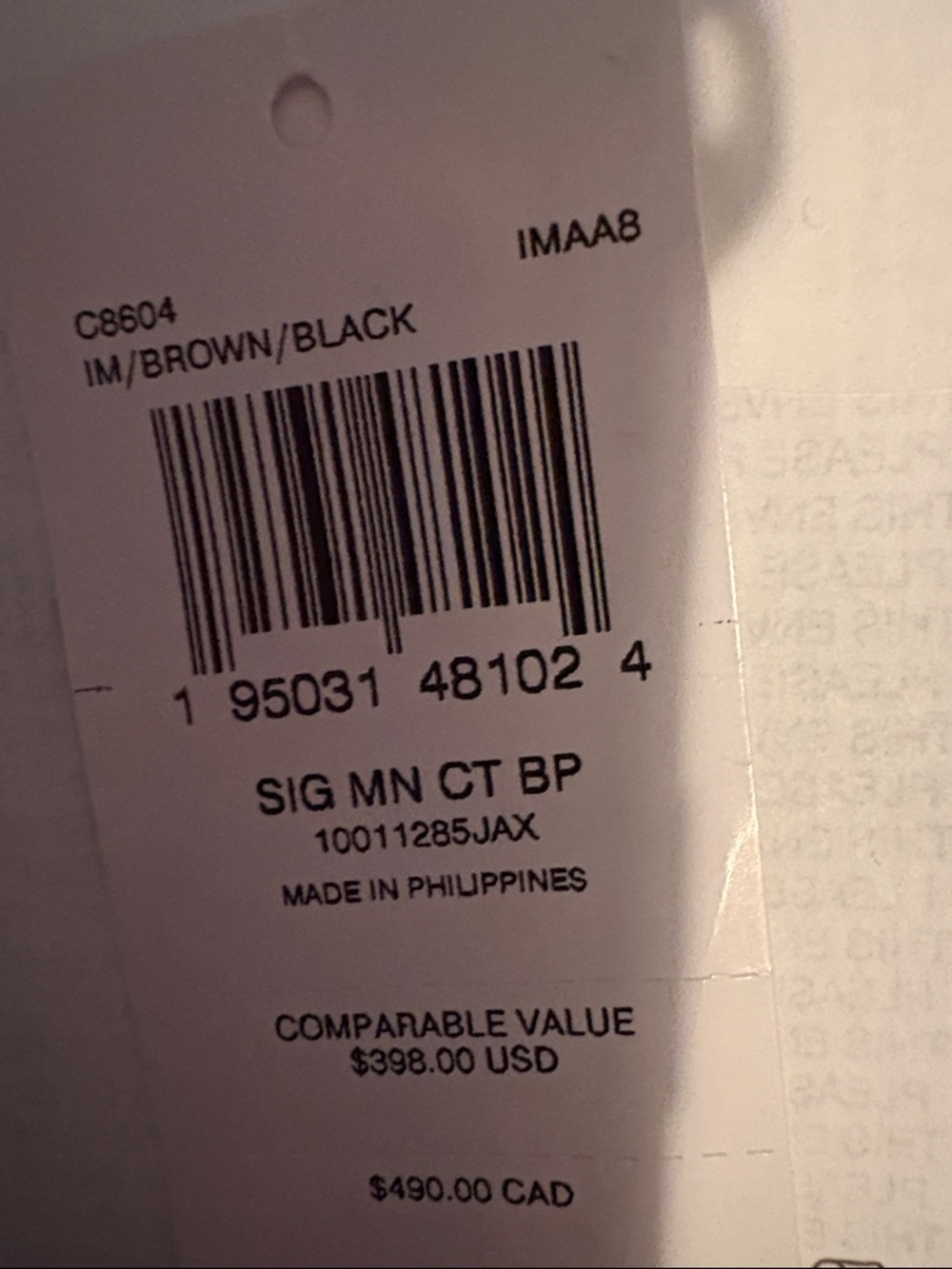 Coach Brown/Black Signature Mini Backpack - Picture 5 of 5